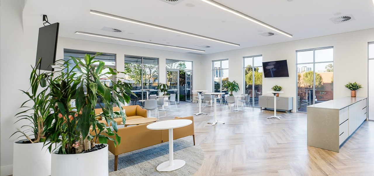 reception area at funeral home