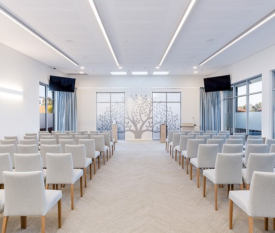 chapel at funeral home